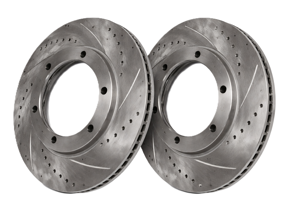 Brake Disc Rotor Front, Crossdrilled (Pair). Porsche 911 / 930 / 924 / 944 - 477405083D, 91135104120 - 911 351 041 20 rd
